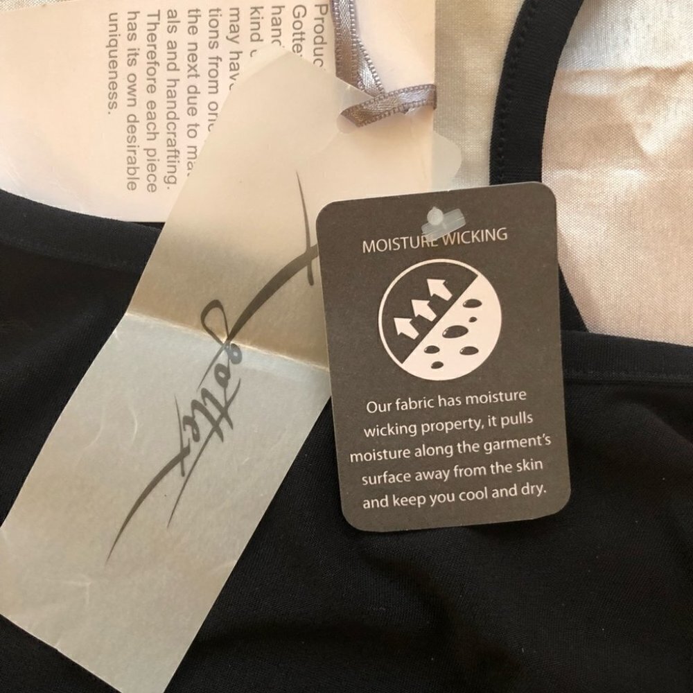 NWT X by Gottex Racerback  Athletic Tank Black Ladies Med - Picture 14 of 14